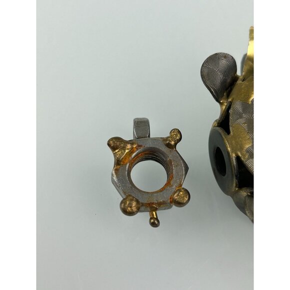 Nuts Bolts Rock Creek Metal Craft Turtles Set of 2 Gift Unique Brutalist - Picture 15 of 16